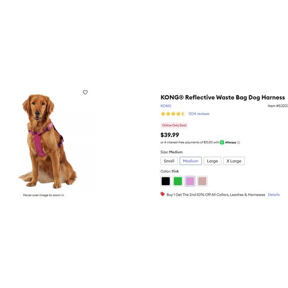 Kong puppy harness with zip pocket & bag dispenser - Picture 10 of 12
